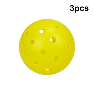 New 1/3pcs Pickleball Balls Outdoor 48Holes Training Pickleball Accessories 74mm Standard Pickle Balls For Training Competition