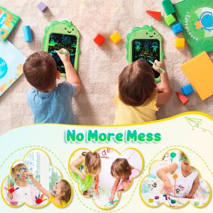 ANANK LCD Pad Arts & Drawing Tablet Gift For Kids Drawing Electronic Writing Board With Stylus Cartoon Dinosaur (Jaz Authentic)