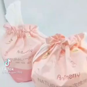 Khăn mặt dụng 1 lần Animerry lau khô lau ướt từ 100% bông tự nhiên có thể dùng thay bông tẩy trang Cuộn 40 tờ nặng 135G