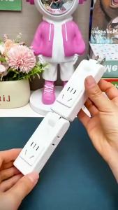 4 in 1 Wall Outlet Extension US Electrical Socket 180 Degree Plug Adapter Mexico Canada Travel Aadapter Portable Power Converter