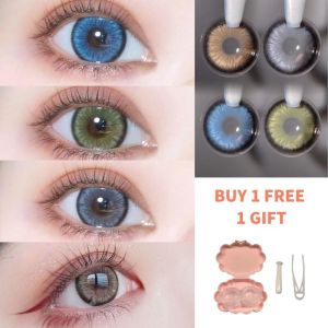 [HOT] Lens （0.00-8.00）lens cận - Kính áp tròng tây không viền nâu giãn vừa ( Lens sử dụng 6 tháng) có đủ độ từ 0 đến 8 độ tặng kèm khay 14.2-14.5mm lens xám