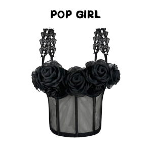 Áo Ba Lỗ Hở Vai Kiểu Pháp Thanh Lịch Dành Cho Nữ Áo Ba Lỗ Hở Vai Cổ Chữ V Họa Tiết Hoa Ngọc Trai 3D Thiết Kế Xương Cá