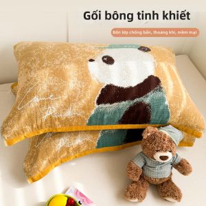 BEIPIN | Vỏ Gối Bốn Lớp Thông Khí Cotton