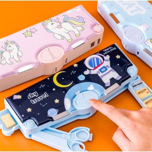 Pencil Case For Girl Pencil Box Cartoon Pencil Box Pencil Storage Multifunctional Stationery Storage Box Kids Gift