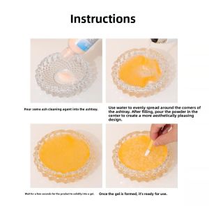 MONLEYTA | Indoor Air Purifier Smoke Eliminator Ashtray Cleaner Crystal Sand Smoke Extinguisher Odor Eliminator Smoke Absorbing Incense Paste