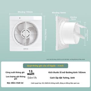 OPPLE | Quạt Hút Khí Nhà Bếp & Phòng Tắm Treo Tường