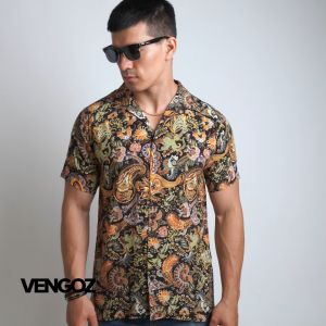 VENGOZ Kemeja Printing Pria - Arjuna Casual Shirt SS