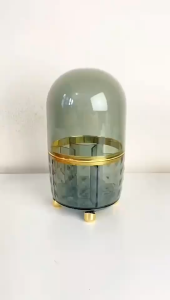 Rak Kosmetik Sendok Transparan Putar 360 Derajat Aesthetic