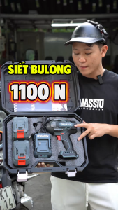 Máy Siết Bulong WORKFIX WF-IW1100N Lực Siết Siêu Khoẻ 1100N.m - 15CELL Mở Vặn Ốc Xe Ô Tô Tối Đa 38mm
