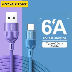 PISEN | Dây Cáp USB-C Sạc Nhanh 6A 2m