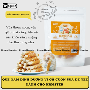 Que gặm dinh dưỡng vị gà cuộn sữa dê yee dành cho hamster
