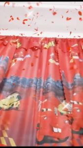 Fashion Cartoon Curtains for Window Door Bedroom Living Home Decor Hello&Kitty Mickey&Mouse SpongeBob Pony Winnie The Pooh Series Curtain 1PC 130x200cm No Ring Home Textiles Half Cotton Design Kurtina Local Shipment COD