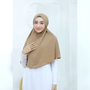 BISA COD! Hijab Instan Bergo Maryam Non Pet Kode ASTI-L Bahan Kringkel Premium By Ory AjeZas Collect