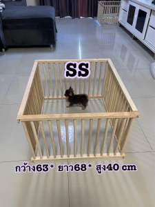 คอกไม้ sizeM (เเบบพิเศษ) คอกหมา คอกกระต่าย คอกสัตว์เลี้ยง กรงหมา กรงสุนัข กรงสัตว์เลี้ยง กรงเเมว