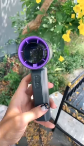 พัดลมพกพา Handheld Fan รุ่น Z108 ปรับระดับความเเรงได้ 120 ระดับ หน้าจอแสดงผลการใช้งานและแบตเตอร์รี่ LED