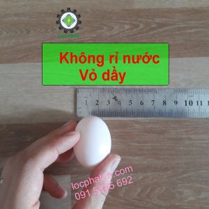 50 Trứng bồ câu giả trứng nước màu hồng phấn vỏ nhựa dầy 50TRNHP