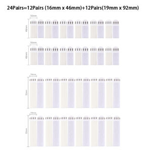 4/12/24Pairs Picture Hanging Strips Frame Heavy Duty Adhesive Hook and Loop Mounting Tapes Damage Free No Nails Picture Hanger