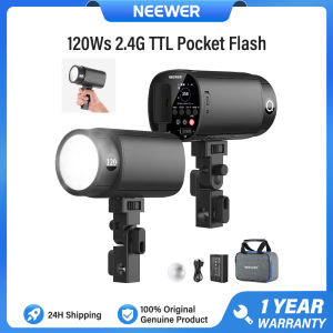NEEWER 120Ws 2.4G TTL Outdoor Pocket Flash Strobe Portable Studio Speedlite 1/8000s HSS Monolight with Modeling Light Q120