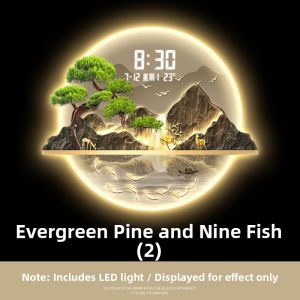 XIANGTUYIN | Circular Luminescent Luxury Decorative Clock