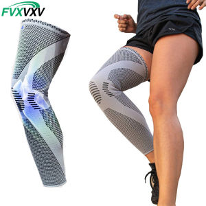 1/2PCS Full Leg Sleeves Long Compression Leg Sleeve Knee Sleeves Protect Leg for Man Women Basketball Arthritis Cycling Sport