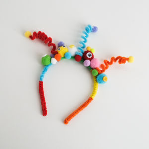 Adorable Childrens Birthday Party Spring Wristband Decorative Atmosphere Props Festive Curly Hairband for Photoshoots