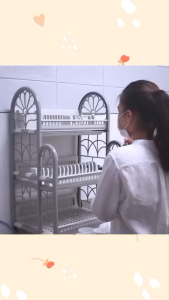 PB-628 ( พร้อมส่ง ) ชั้นคว่ำจานและวางของอเนกประสงค์สีพาสเทล ( สั่งครั้งละ1รายการ เพื่อลดความเสียหายระหว่างจัดส่งสินค้า )