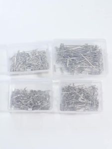100pcs 27/32/38/51mm Stainless Steel T Pin Wig Fixing Needles Metal T-shape Hair Pins for DIY Wig Making Sewing Positioning Tool