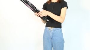 QZSD LS-190 1.9m Aluminum Alloy Storage 49CM Mobile Phone Bracket Live Selfie Floor Lamp Stand