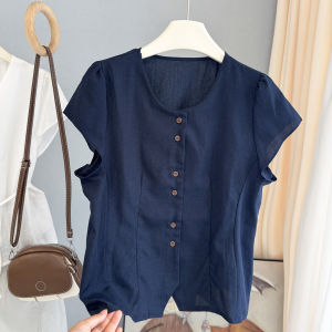 LIYANGANG | French Laced Short Sleeve Summer Fashion Slim Stylish Shirt