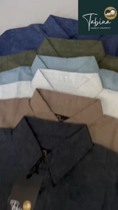 TABINA Kemeja Pria Remaja & Dewasa Lengan Panjang seri Haikal size S hingga XXL Lingkar max 124 cm