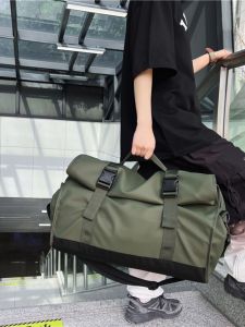 Mens Outdoor Travel Large Capacity Climbing Bag 2025 New Waterproof Fitness Crossbody Bag Handheld Single Shoulder Bag