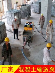 Small Diesel Concrete Pump for Fine Aggregate Concrete Construction Column Batching Machine Secondary Structure Concrete Pump