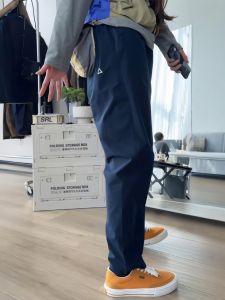 กางเกงปีนเขาแบบมีซิปรูดสำหรับผู้ชาย กางเกงขายาวทรงหลวม ทรงหลวม ผ้าไนลอนผสมโพลีเอสเตอร์ สีเขียวมะกอก