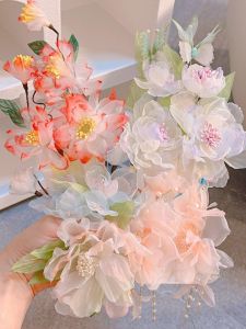 2025 ใหม่ ดอกไม้ที่ติดผมสไตล์โบราณ ดอกไม้ไหม ดอกไม้ผม ตกแต่งผม สำหรับเด็กผู้หญิง ฤดูร้อน 2024 จีนแผ่นดินใหญ่