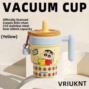 VRIUKNT | Cute Design Summer Insulated Water Bottle with Straw