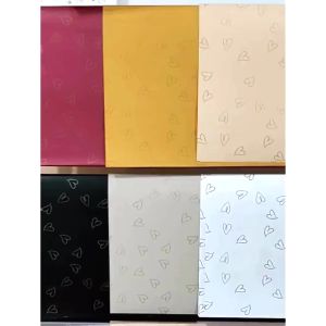 Kertas Buket Bunga Love Korean Cellophane Wrapping / Kertas Bunga Buket Motif Love Garis KB6130