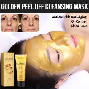 Tearoff White Moisturizing Cleansing Mask Brighten Complexion Clean Skin Hydrate White Mask Golden Peel Off Deep Cleansing Pore Mask Softening Cutin Buang Blackheads