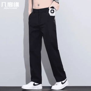 Quần Ống Rộng Nam Mùa Hè Mỏng Chống Nhăn Đa Năng Quần Ống Đứng Thời Trang Công Sở Quần Dài Thường Ngày Cho Bố