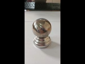 Mahkota Stainless Bola 1 1/4" x 1 1/2" ornamen pagar railing