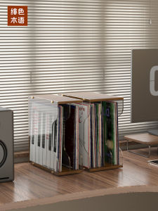 Acrylic LP Vinyl Record Storage Box Display Stand CD Holder Black Vinyl Storage Rack Family Organization Tools from China