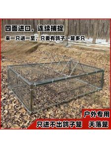 New Automatic Inlet Only Dove Cage Outdoor Fall Trap Door Encrypted Metal Bird Cage for Pigeons Easy to Assemble And Use