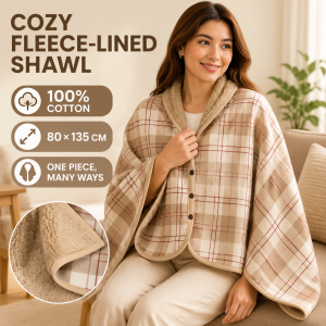 Lengthen Wearable Blanket For Adult 100% Cotton Fleece-lined Japanese Style Thickened Keep Warm Blanket Shawl Home Office Shopping Student Dormitory Shawl Nap Blanket