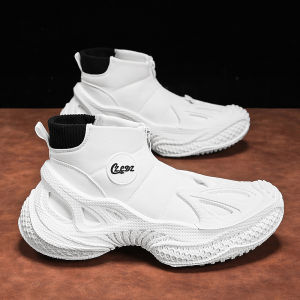 Mens Coconut Shoes Winter Casual Sports Running Soft Bottom Comfortable Wear Resistant White Trendy Brand Teenage Dad Shoes