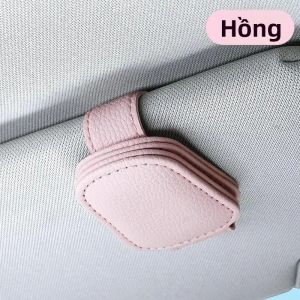 OUHOE | Kẹp Kính Râm Ô Tô Đa Năng Da PU Chống Trượt Chống Trầy Xước Phụ Kiện Nội Thất Ô Tô Ổn Định Cho Tất Cả Các Loại Kính Mắt