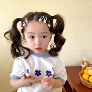 Set kẹp tóc bấm màu kẹo ngọt đính hoa xinh xắn cho bé gái PK146