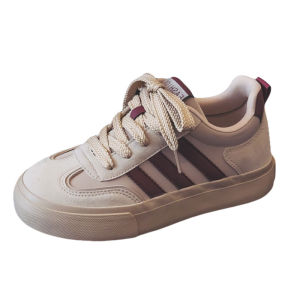 Ruian Canvas Shoes Girls Junior High School Students Waterproof Slip Soft Bottom Comfortable Full Leather Surface Niche Style Retro German Training American Board Shoes