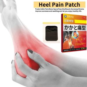 12pcs Sakit tumit kaki Heel pain relief Treatment jont pain Sakit sendi Lutut kejang patch Knee Plaster Sticker Knee Foot Patch Ankle Pain relief patch Sakit tumit kaki/plantar fasciitis/Bone Spurs/Muscle Ache/Strain 日本足跟痛贴 足跟骨刺压痛 足底筋膜炎 跟腱炎特效膏贴