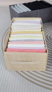 Hộp Đựng Quần Áo Gấp Gọn Vải Dày Khung Nhựa Chắc Chắn Không Mùi Giặt Được Size To