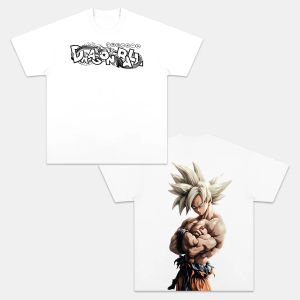 Bandai | Dragon Ball Peripheral Japanese Animation Printing Short-sleeved T-shirt 2025 Summer Trend Mens and Womens Pure Cotton T-shirt