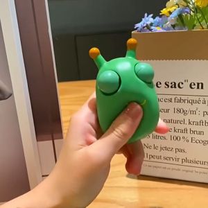 Cute Bugs Explosive Decompression Toys Pop-eyed Vegetable Childrens Bug Toys Science and Education To Vent
